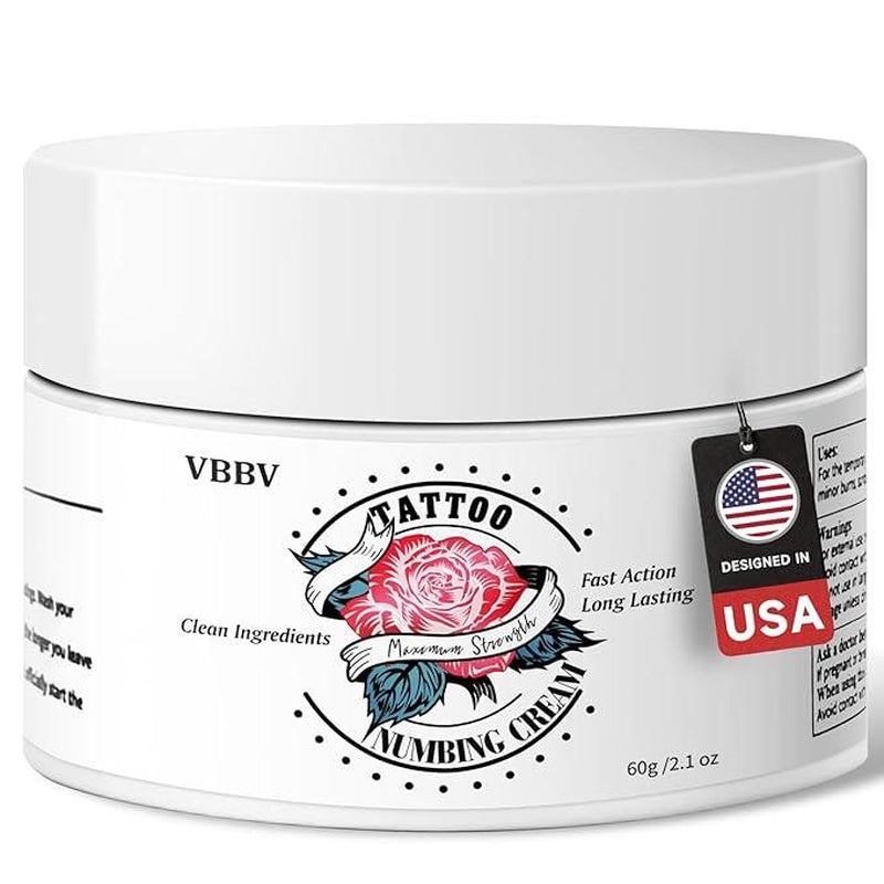 VBBV Long-Acting Anesthetic Ointment Offers Rapid Muscle Relief, Containing 5% Lidocaine and Menthol Anesthetics, Lasting up to 6 Hours - Used to Relieve Pain in the Knees, Tattoos, Lower Back, Neck, Hands and Feet