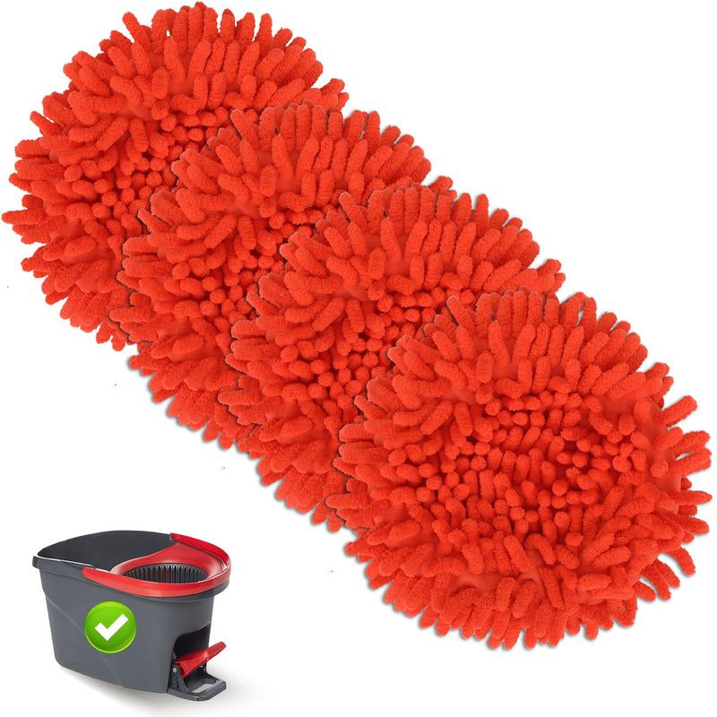 For O-Cedar Chenille Duster Mop Pad Refills Heads Dust Trapping Multi-Surface Cleaning for Walls Ceilings Fans Blinds Allergy Safe Household Items