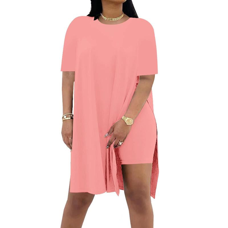 Women'S 2 Piece Outfits plus Size Lounge Sets Spring Summer Beach Vacation Clothes Comfort Cute Sweet Top and Short Pants Womenswear