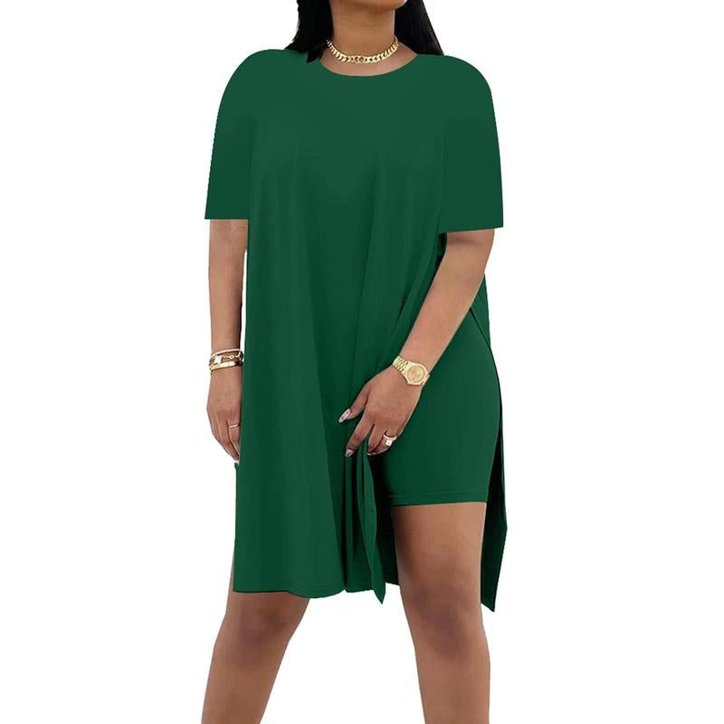 Women'S 2 Piece Outfits plus Size Lounge Sets Spring Summer Beach Vacation Clothes Comfort Cute Sweet Top and Short Pants Womenswear