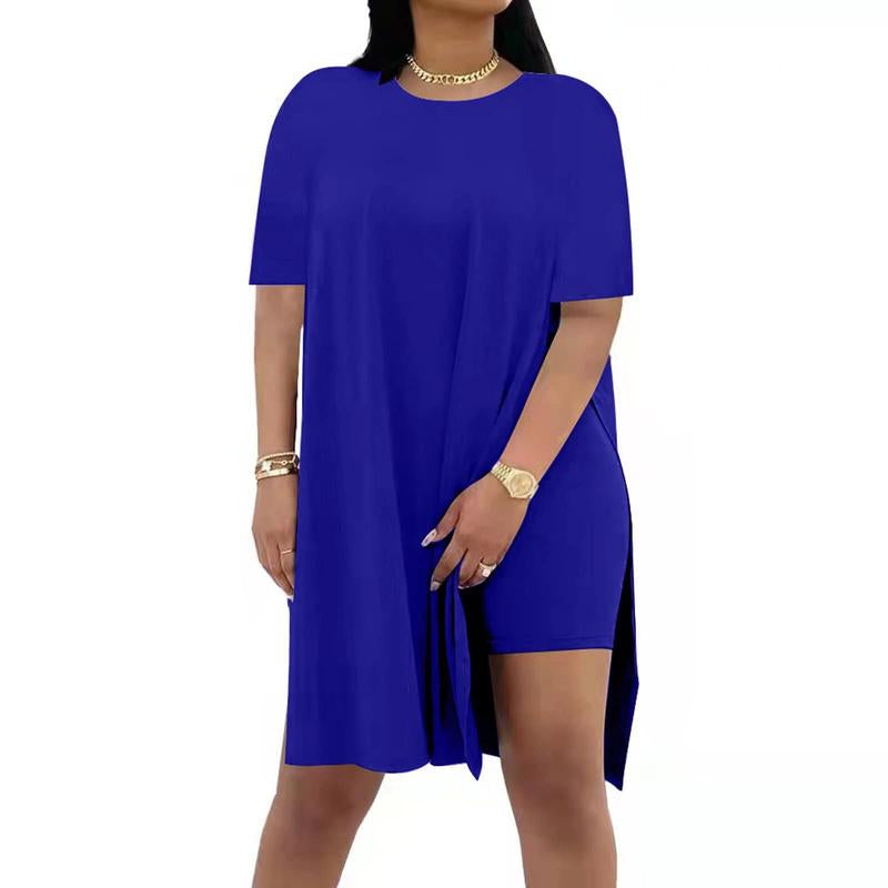 Women'S 2 Piece Outfits plus Size Lounge Sets Spring Summer Beach Vacation Clothes Comfort Cute Sweet Top and Short Pants Womenswear