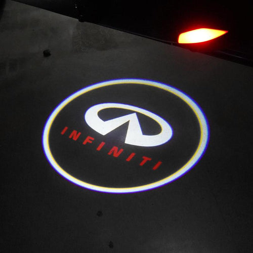 2PCS LED Car Door Logo Lights Projector Compatible with Infiniti Q50 Q50L (V37) 2008-2022 Puddle Lights Ghost Shadow Light Kit Car Accessories