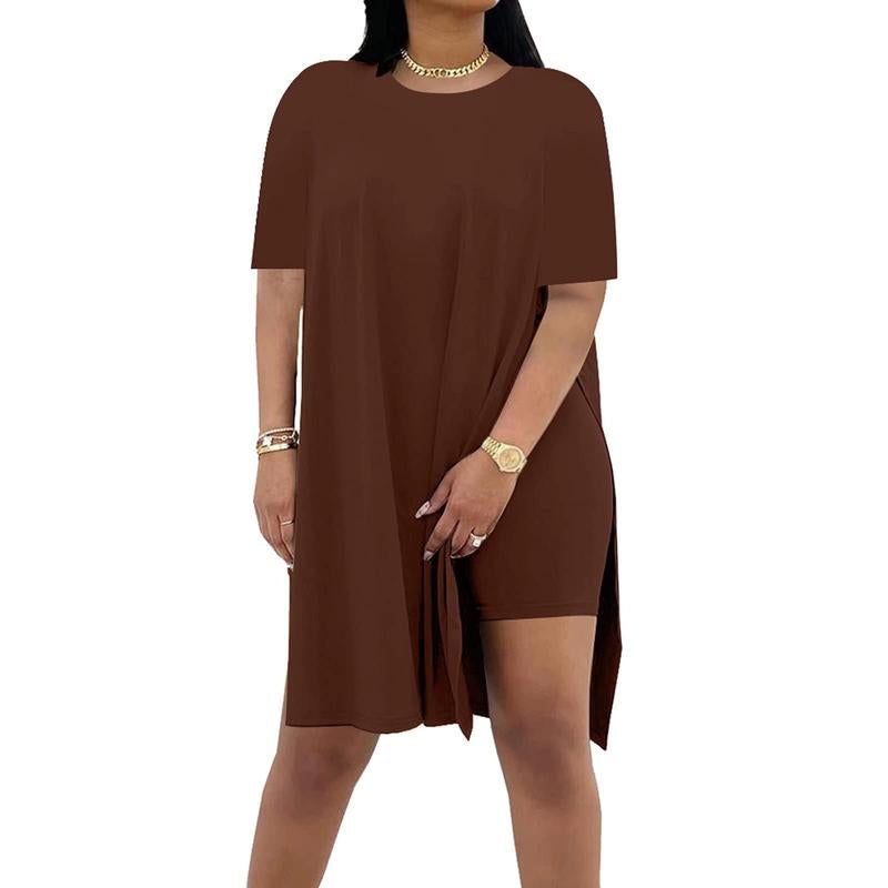 Women'S 2 Piece Outfits plus Size Lounge Sets Spring Summer Beach Vacation Clothes Comfort Cute Sweet Top and Short Pants Womenswear